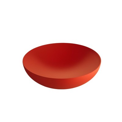 Alessi-Double Ciotola a doppia parete in acciaio colorato e resina, rosso